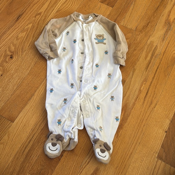 Teddy Bear Sleep & Play Pajamas (Size 6 Months) - Picture 2 of 7